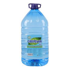 Вода питна негазована "Сіверська", ємність 6л.